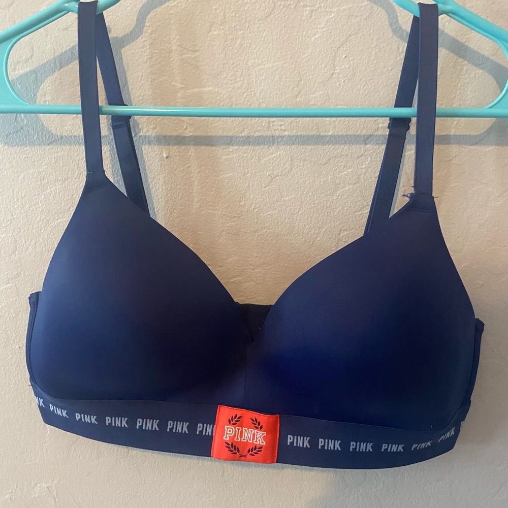 Navy Blue Victoria Secret Pink Wireless bra